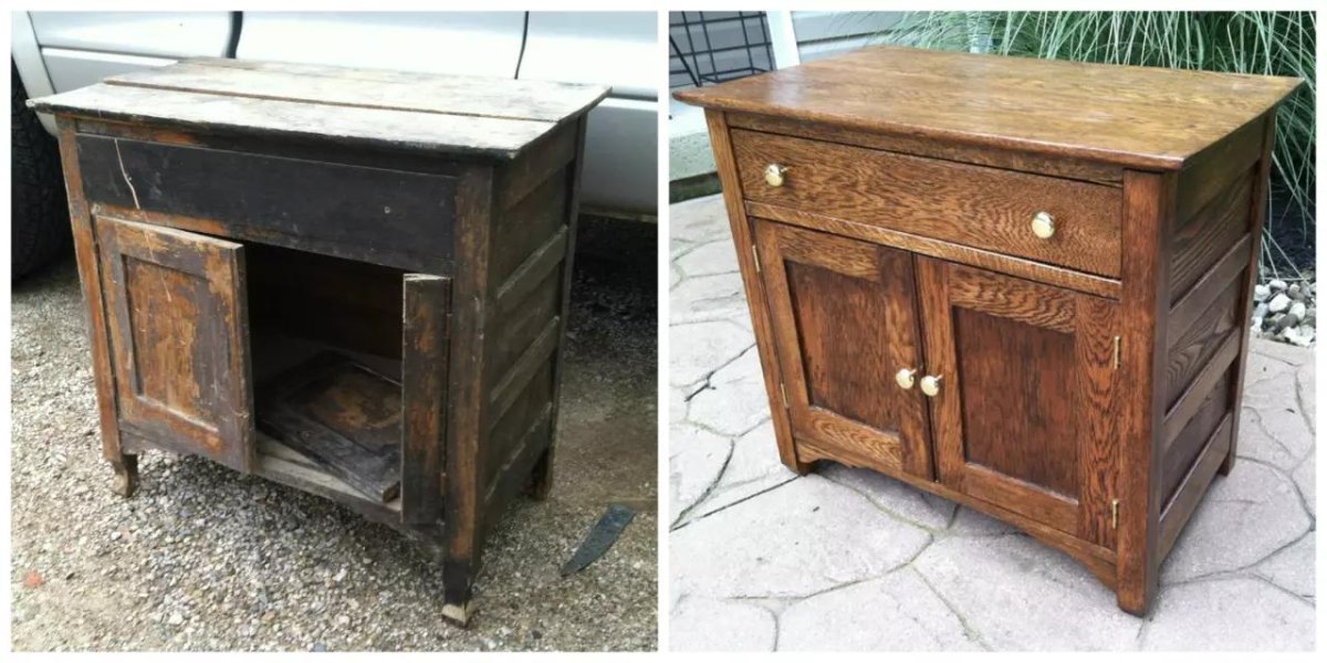 Möbel mit Beize verändern und Holz neu gestalten