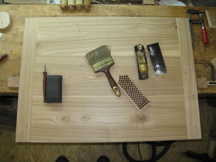 Vorbereiteter Arbeitsplatz Holzwerkstatt