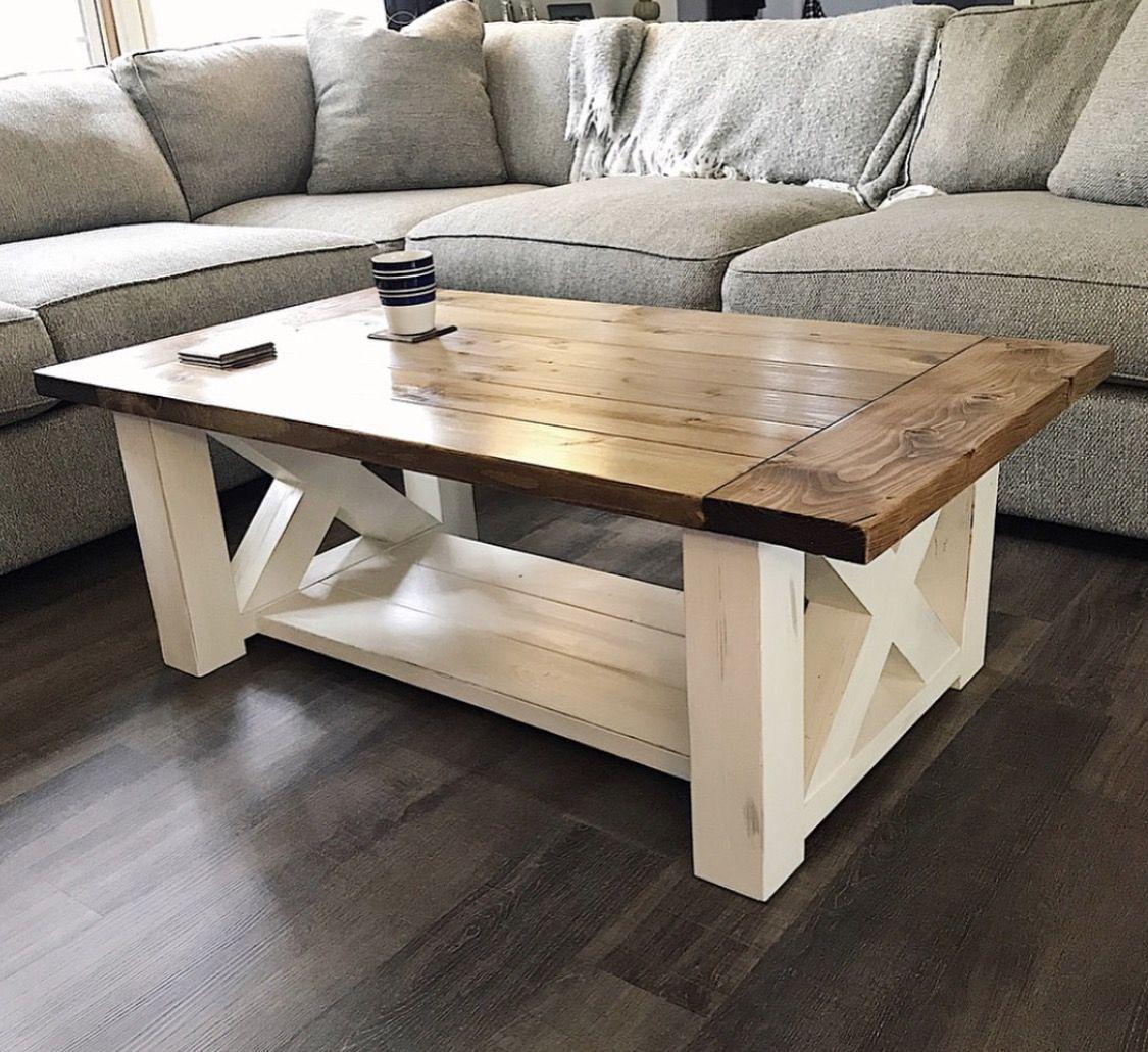 Landhausstil Holz Couchtisch DIY