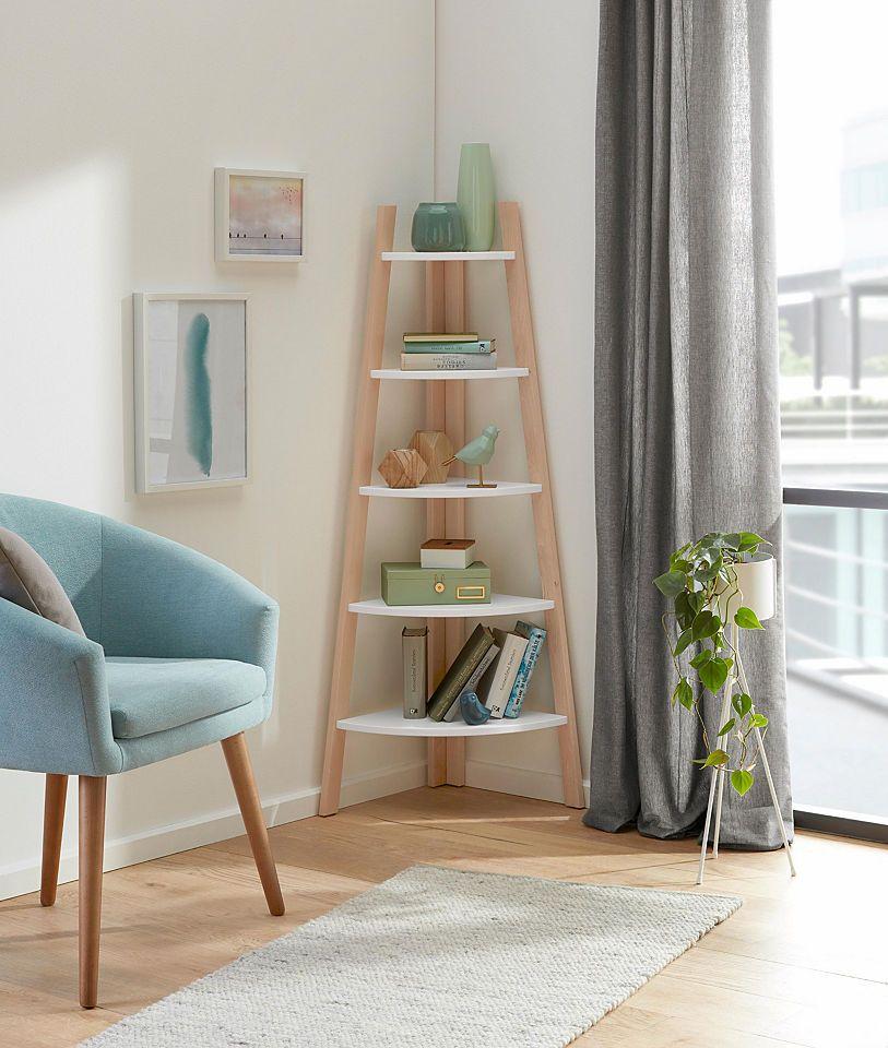 Skandinavische DIY Regal Ecke Wohnzimmer