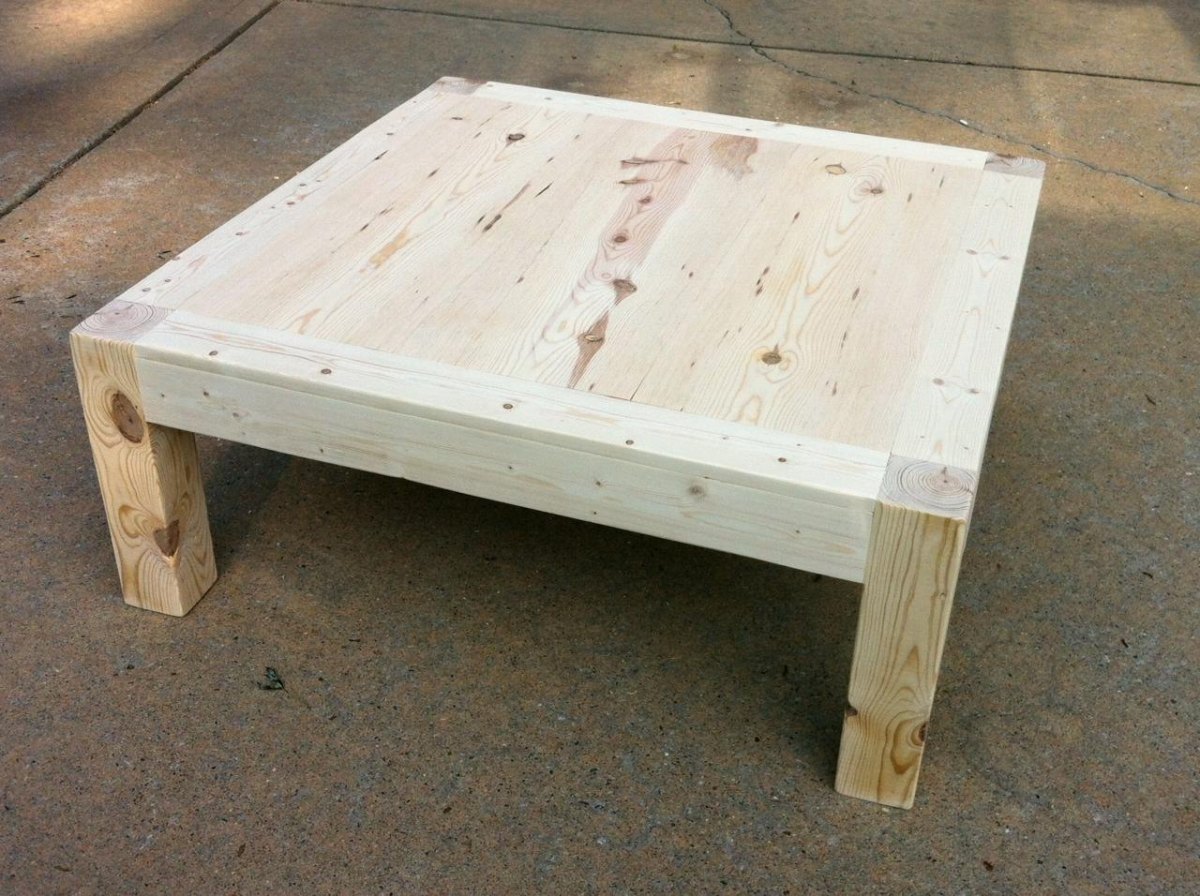 Einfacher DIY Holz Couchtisch Anfänger
