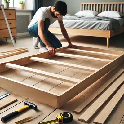 Bettgestell aus Holz
