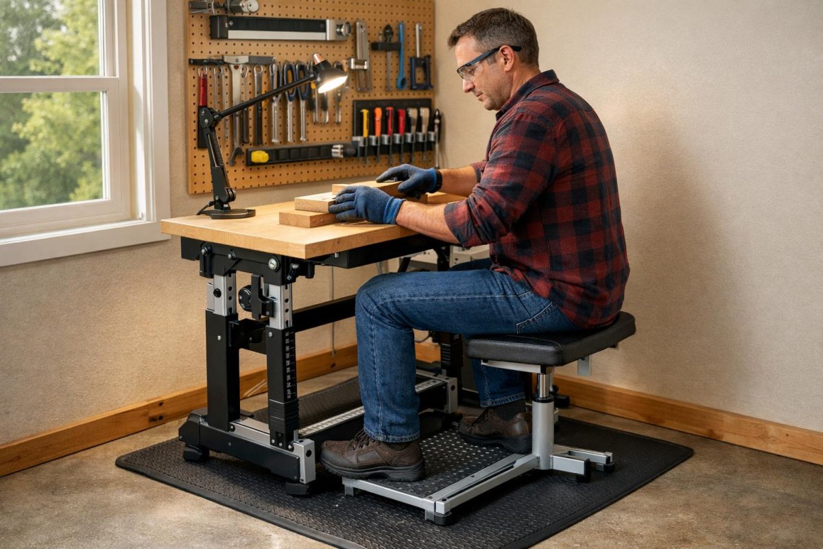 Ergonomischer Werkstattplatz