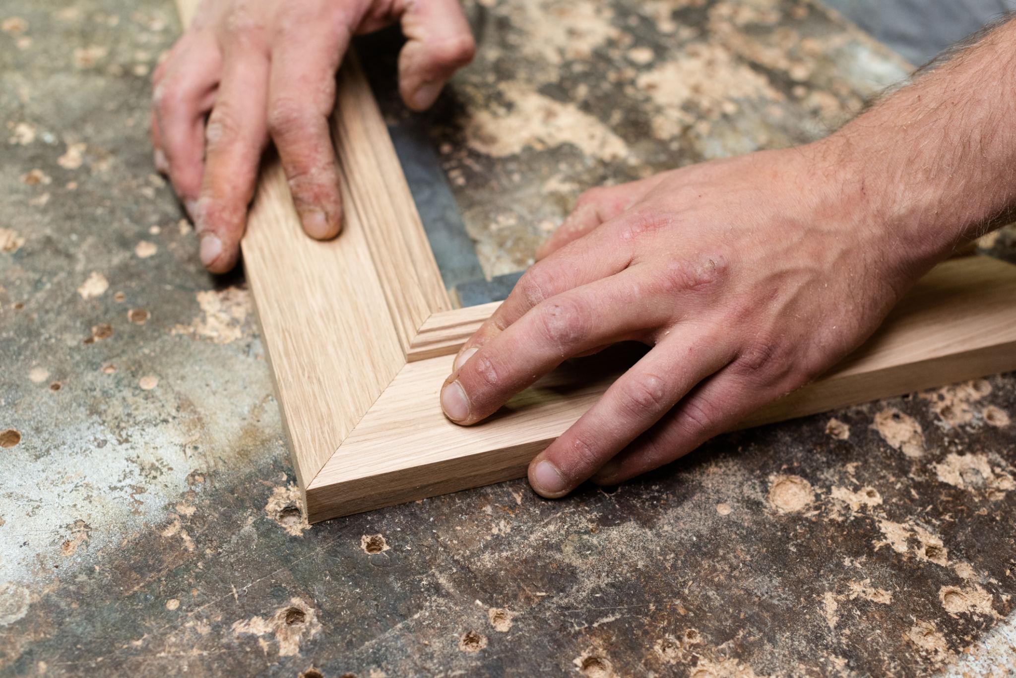 Gehrungsverbindung Holz Ecke