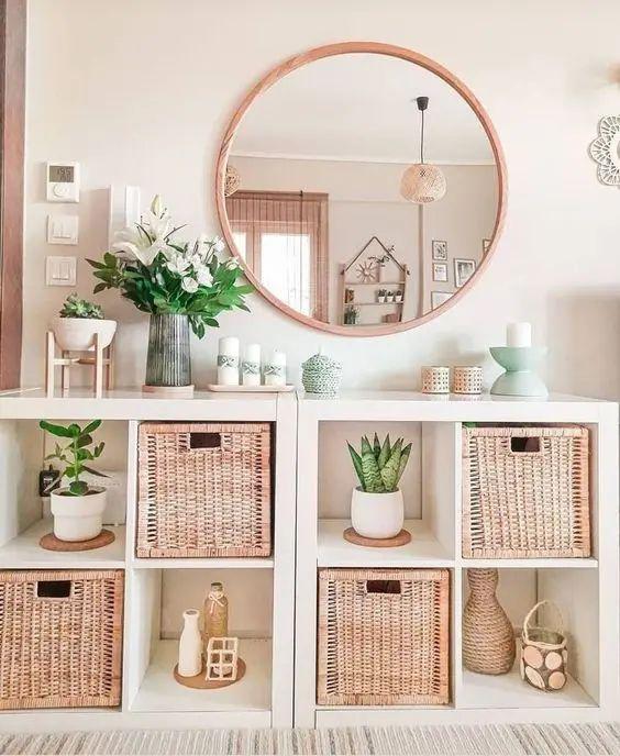 Kallax Boho Regal mit Pflanzen