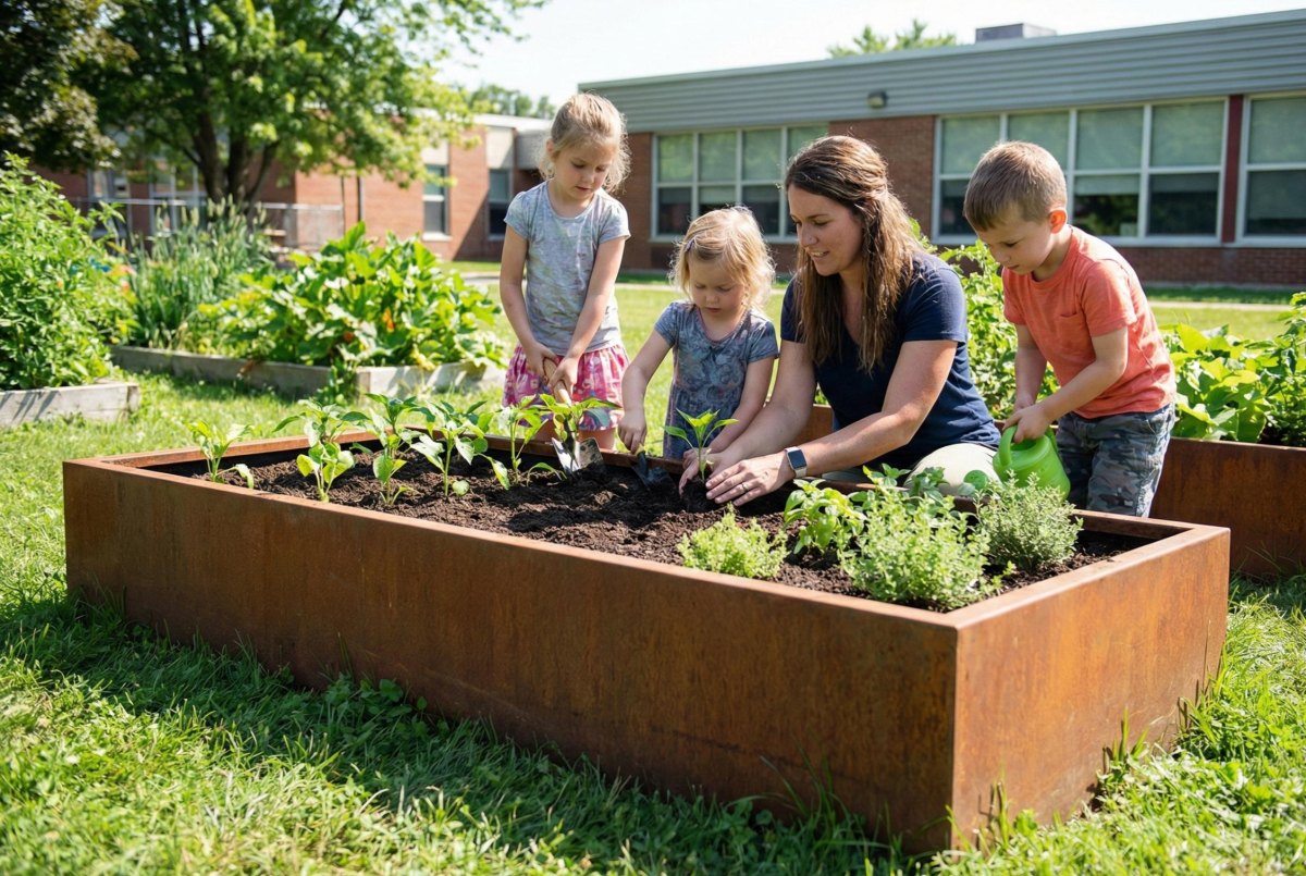 Kinder Hochbeet Gartenprojekt