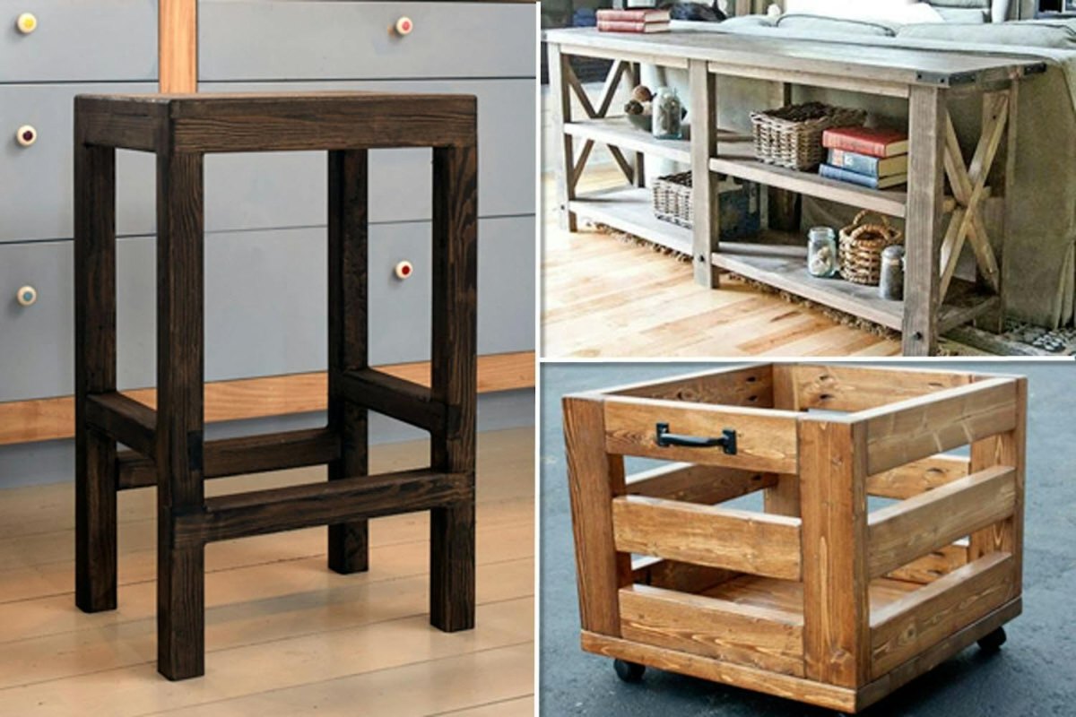 Kleine DIY Holzmöbel