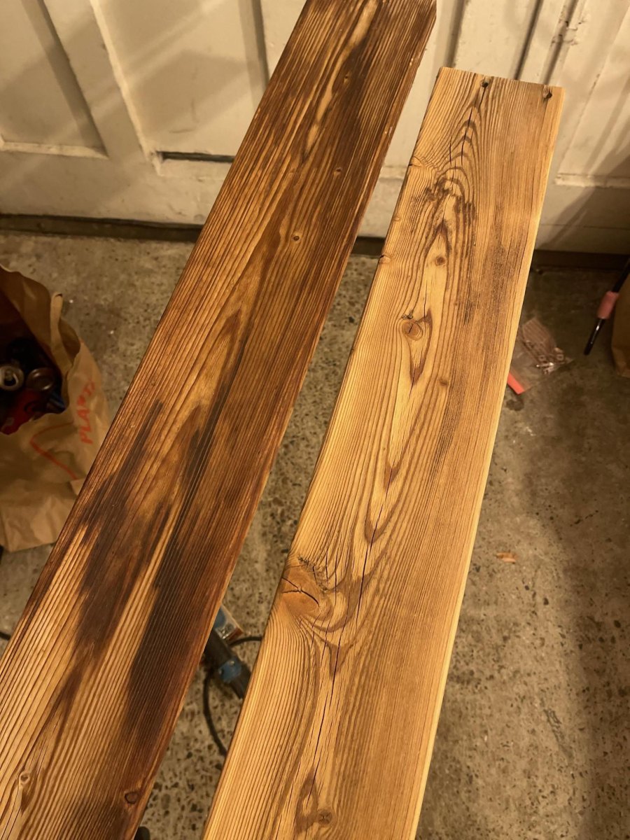 Gebeiztes Holz nachbearbeiten