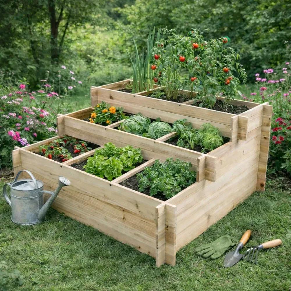 Mehrstöckiges Hochbeet Garten