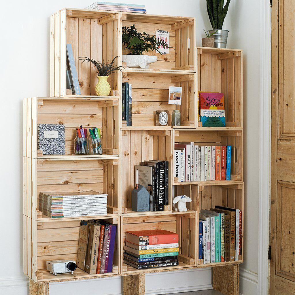 Modulares Kistenregal DIY