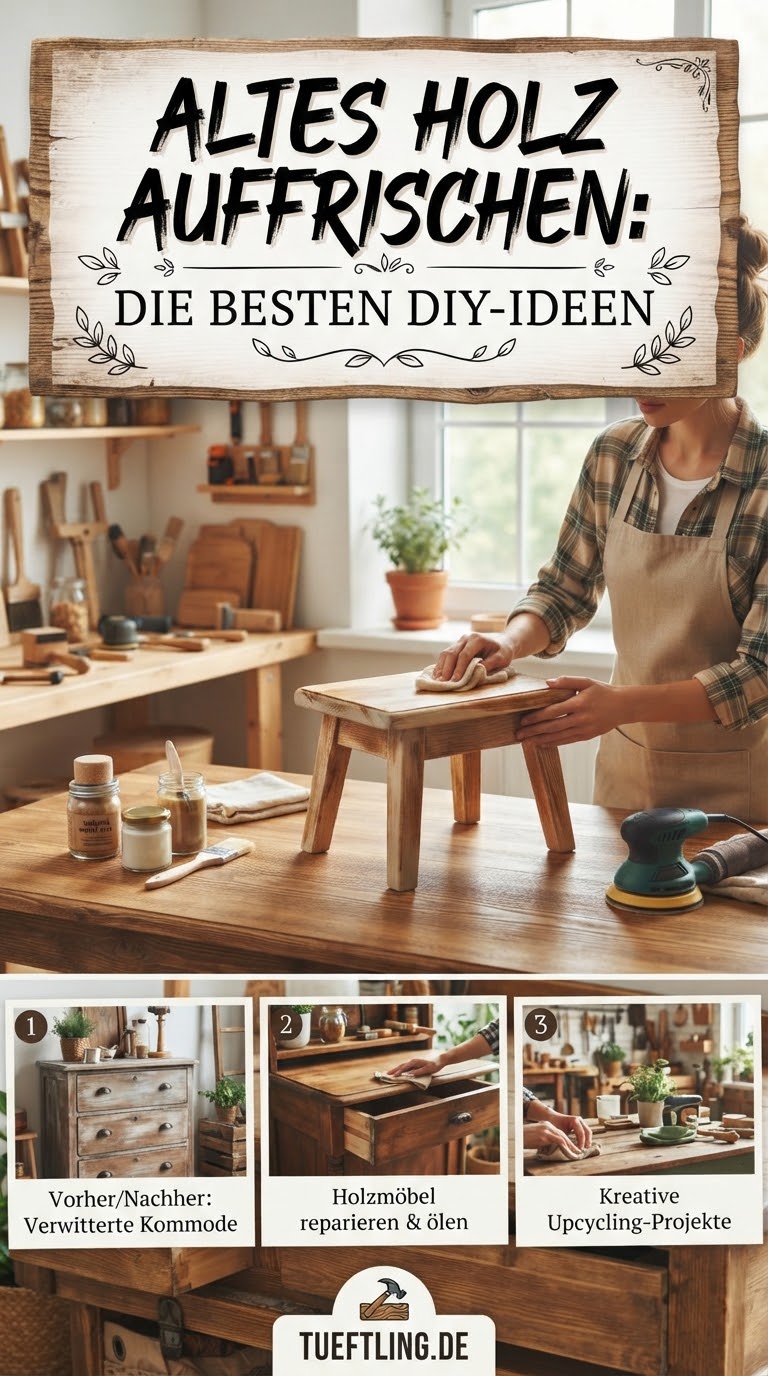 Altes Holz auffrischen: Die besten DIY-Ideen