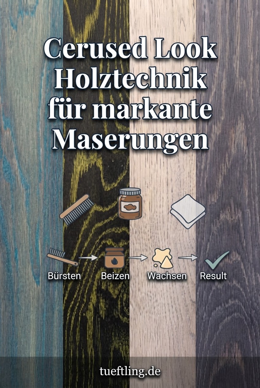 Cerused Look Holztechnik für markante Maserungen
