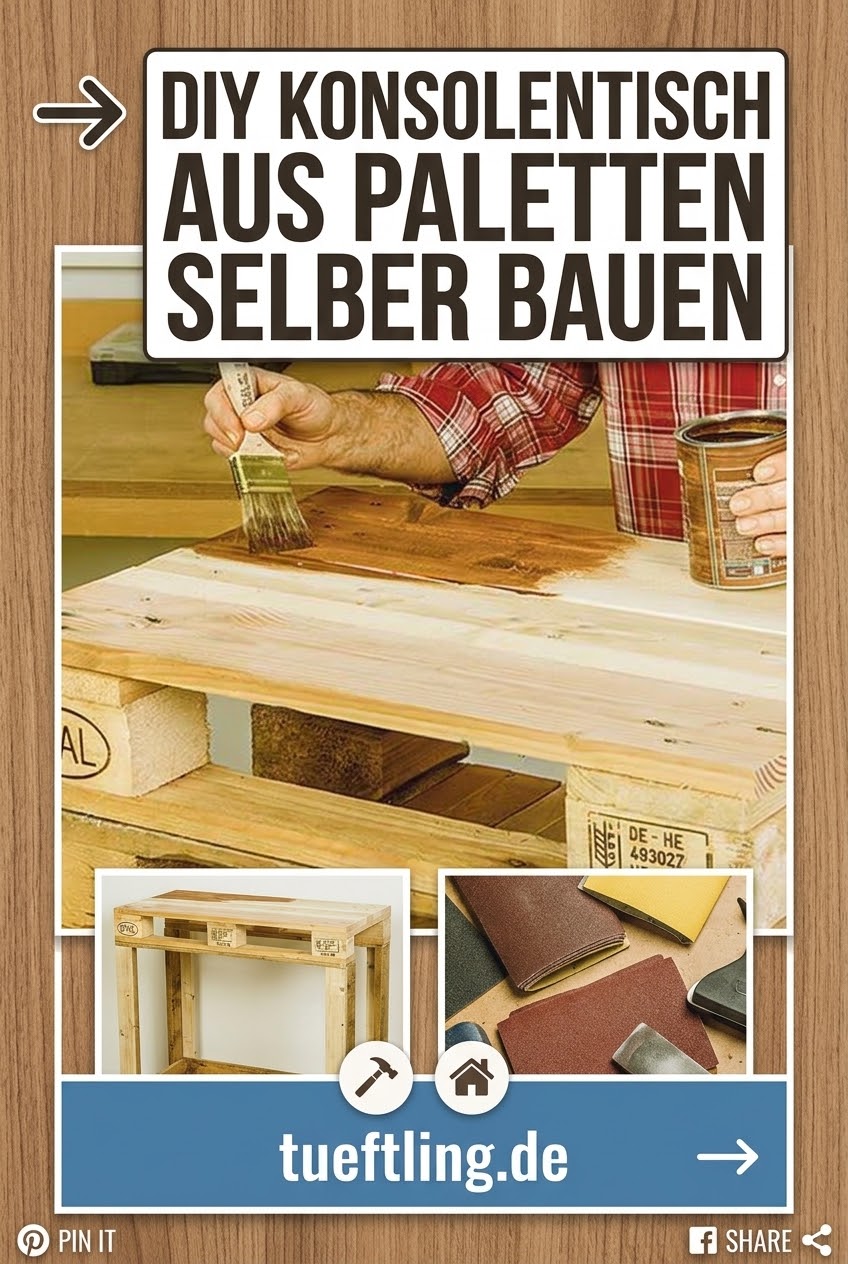 DIY Konsolentisch aus Paletten selber bauen