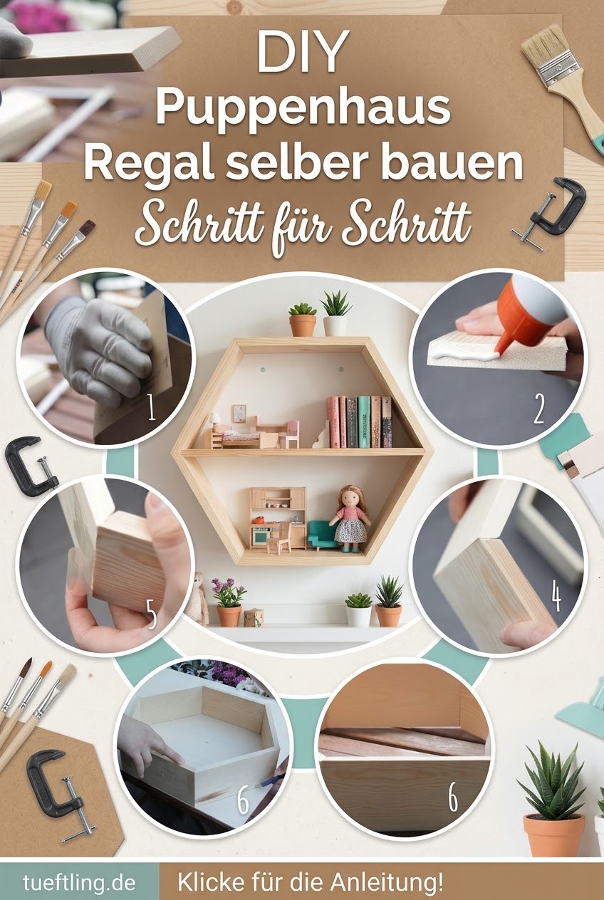 DIY Puppenhaus Regal selber bauen Schritt für Schritt