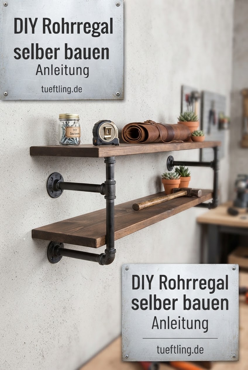 DIY Rohrregal selber bauen Anleitung