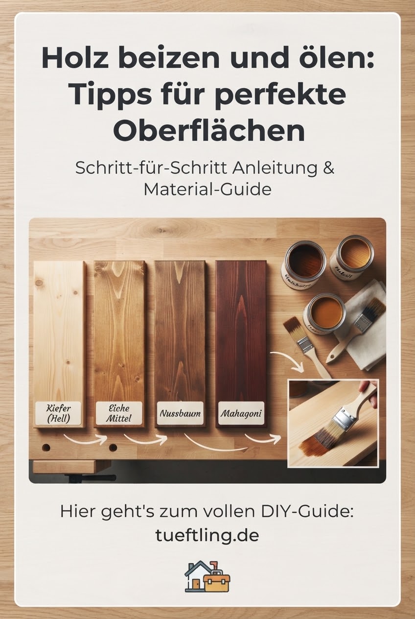 Holz beizen und ölen: Tipps für perfekte Oberflächen