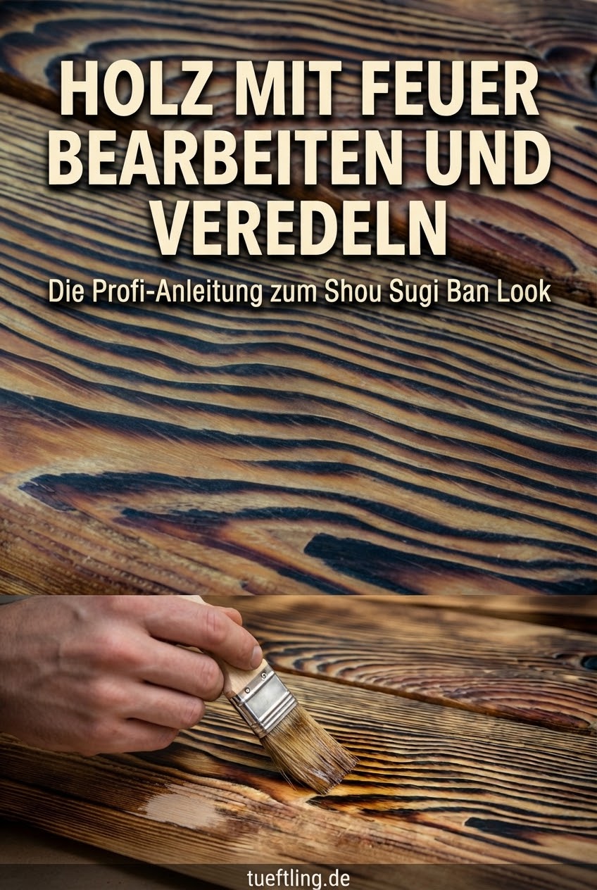 Holz mit Feuer bearbeiten und veredeln