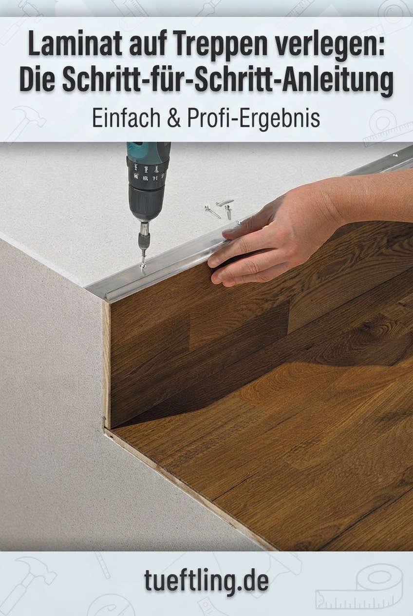 Laminat auf Treppen verlegen: Die Schritt-für-Schritt-Anleitung