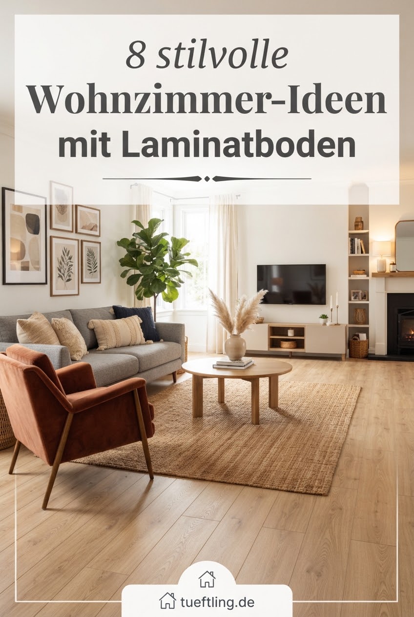 8 stilvolle Wohnzimmer-Ideen mit Laminatboden