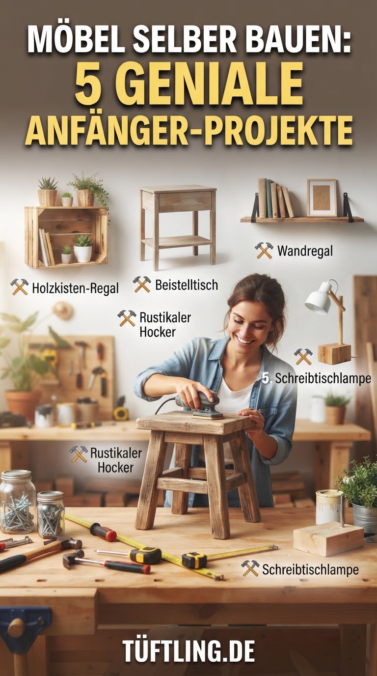 Möbel selber bauen: 5 geniale Anfänger-Projekte