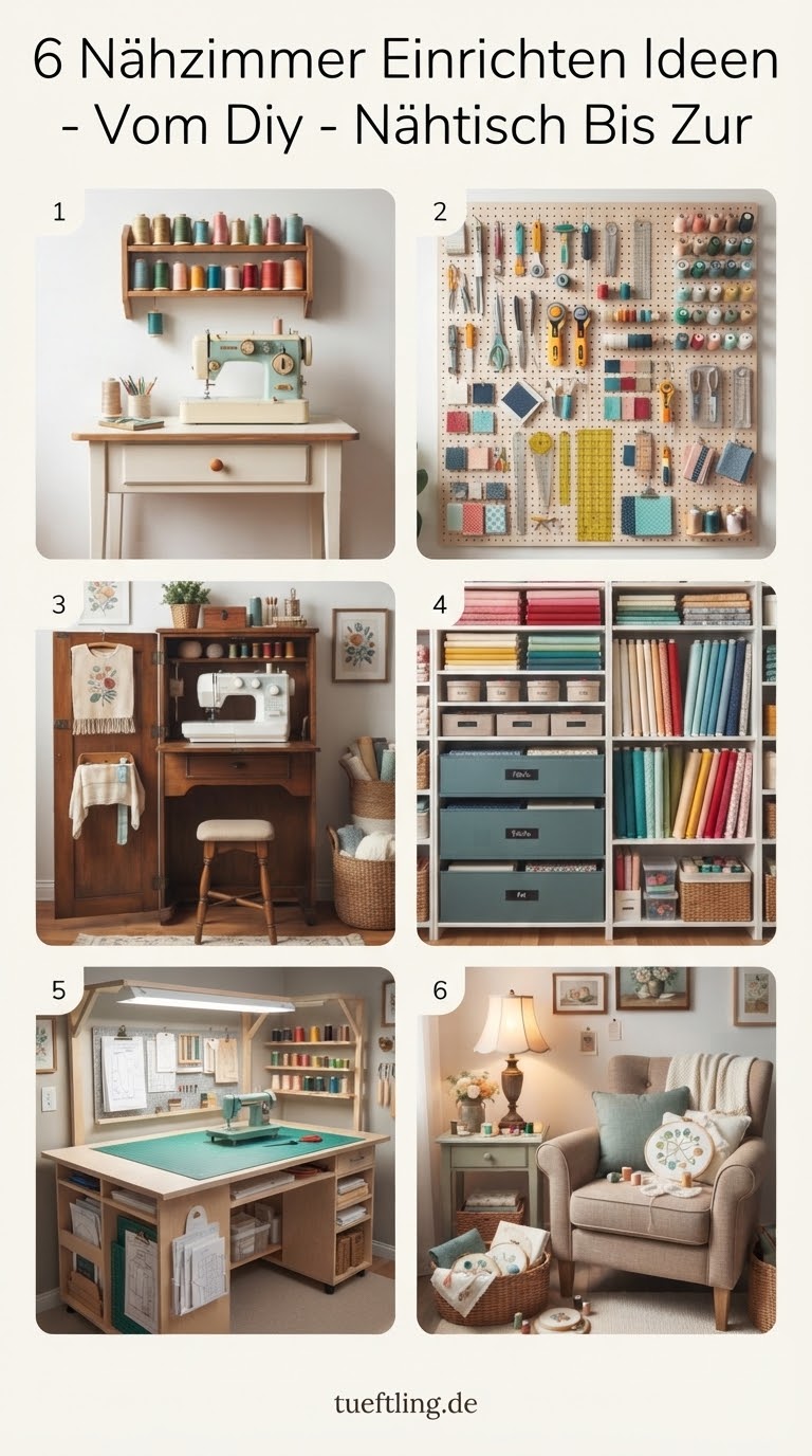 6 Nähzimmer Einrichten Ideen - Vom Diy - Nähtisch Bis Zur