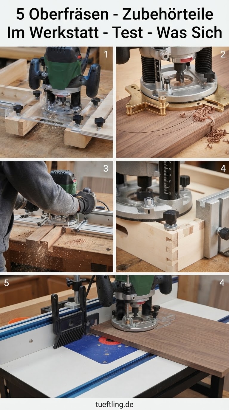 5 Oberfräsen - Zubehörteile Im Werkstatt - Test - Was Sich