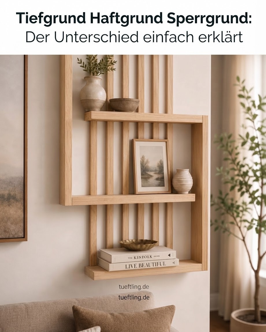 Tiefgrund Haftgrund Sperrgrund: Der Unterschied einfach erklärt