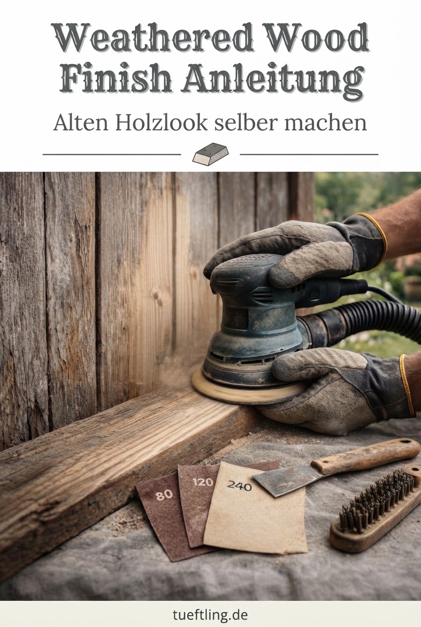 Weathered Wood Finish Anleitung: Alten Holzlook selber machen