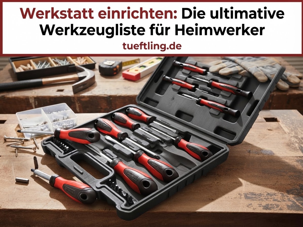 Werkstatt einrichten: Die ultimative Werkzeugliste für Heimwerker