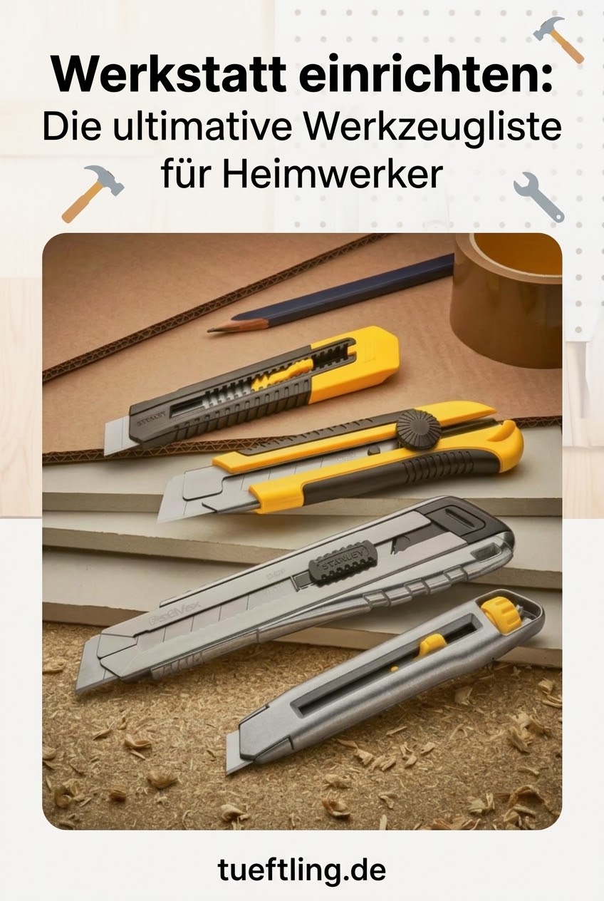 Werkstatt einrichten: Die ultimative Werkzeugliste für Heimwerker