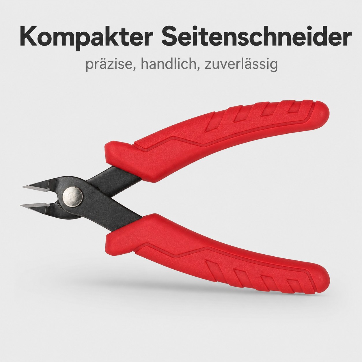 Kompakter Seitenschneider für präzise Elektronikarbeiten und feine Drähte im Werkstatteinsatz
