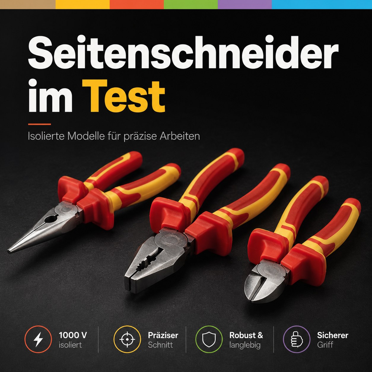 Isolierte Seitenschneider-Modelle mit 1000-Volt-Schutz im Praxistest für Arbeiten mit Spannung