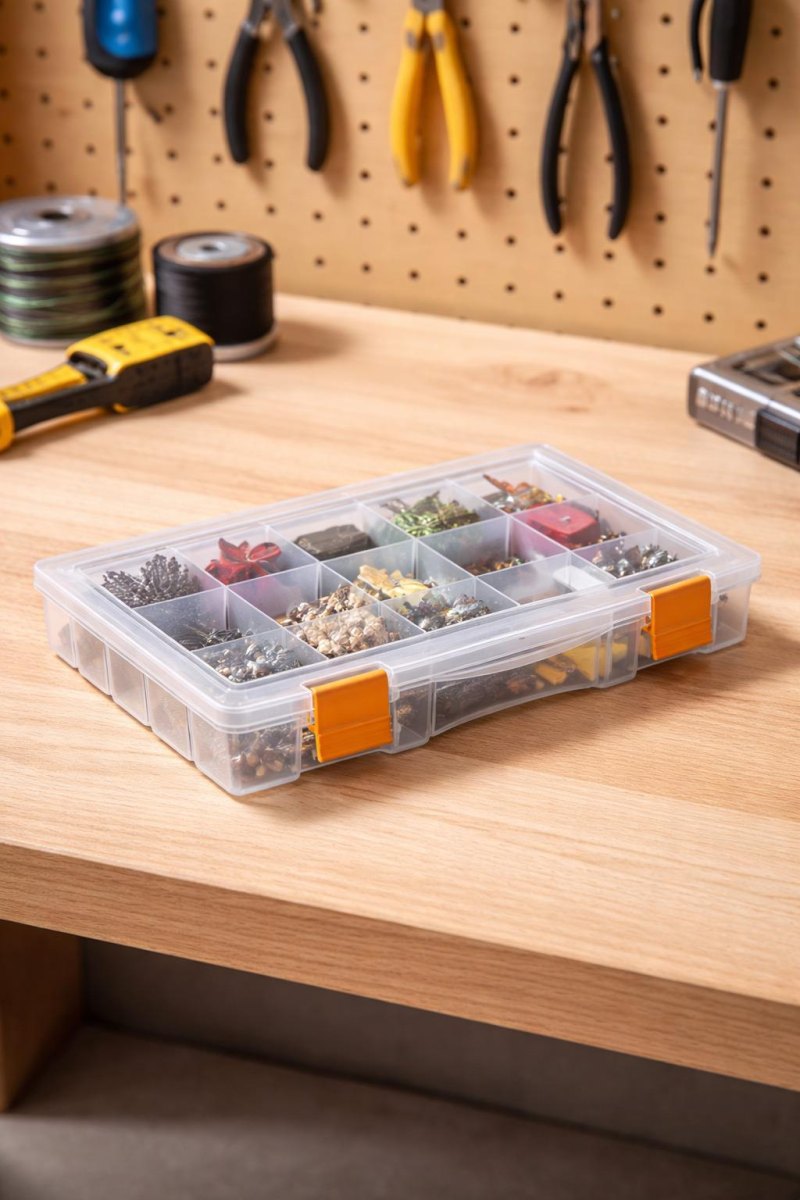 Sortierboxen mit Kleinteilen