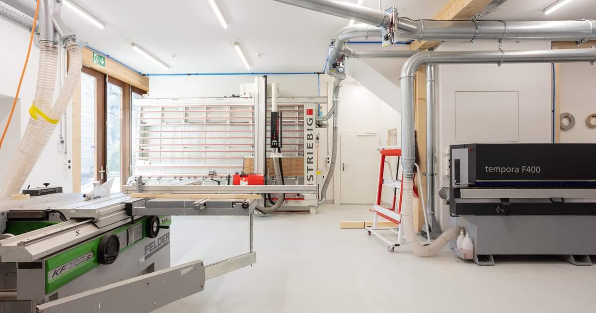 Stationäre Maschinen in Schreinerei