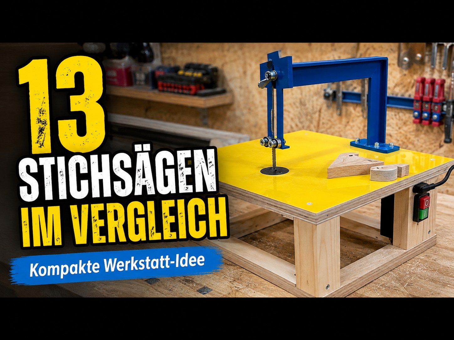Kompakter selbstgebauter Stichsägetisch für kleine Werkstätten im Stichsäge Vergleich